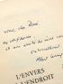 CAMUS : L'envers et l'endroit - Autographe - Edition-Originale.com