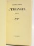 CAMUS : L'Etranger - First edition - Edition-Originale.com