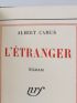 CAMUS : L'Etranger - Edition Originale - Edition-Originale.com