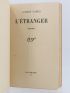 CAMUS : L'Etranger - First edition - Edition-Originale.com