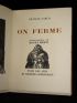 CARCO : On ferme - Signed book, First edition - Edition-Originale.com