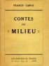 CARCO : Contes du milieu - Prima edizione - Edition-Originale.com