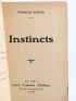 CARCO : Instincts - Signiert, Erste Ausgabe - Edition-Originale.com