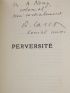 CARCO : Perversité - Libro autografato, Prima edizione - Edition-Originale.com