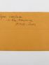 CARELMAN : Carte de voeux pour l'année 1975 signée et adressée à un coréligionnaire pataphysicien nommé Raymond - Autographe, Edition Originale - Edition-Originale.com
