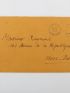 CARELMAN : Carte de voeux pour l'année 1975 signée et adressée à un coréligionnaire pataphysicien nommé Raymond - Autographe, Edition Originale - Edition-Originale.com