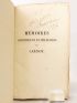 CARNOT : Mémoires historiques et militaires sur Carnot, rédigés d'après ses manuscrits, sa correspondance inédite et ses écrits. Précédés d'une notice par P.F. Tissot - Prima edizione - Edition-Originale.com