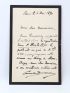 CAROLUS-DURAN : Lettre autographe signée sur son portrait de jeune fille présenté au Salon  - Signiert, Erste Ausgabe - Edition-Originale.com