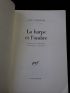 CARPENTIER : La harpe et l'ombre - Autographe, Edition Originale - Edition-Originale.com