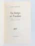 CARPENTIER : La harpe et l'ombre - Signiert, Erste Ausgabe - Edition-Originale.com