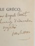 CASSOU : Le Gréco - Libro autografato, Prima edizione - Edition-Originale.com