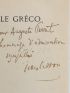 CASSOU : Le Gréco - Signed book, First edition - Edition-Originale.com