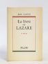 CASSOU : Le livre de Lazare - Autographe, Edition Originale - Edition-Originale.com