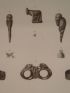DESCRIPTION DE L'EGYPTE.  Collection d'antiques. Amulette en cornaline, Amulettes et figures en terre cuite, en jade, en bronze, en stéatite. (ANTIQUITES, volume V, planche 85) - Prima edizione - Edition-Originale.com
