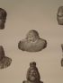 DESCRIPTION DE L'EGYPTE.  Collection d'antiques. Bustes en basalte noir, Tête en albâtre, Buste en stéatite. (ANTIQUITES, volume V, planche 61) - First edition - Edition-Originale.com