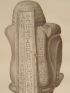 DESCRIPTION DE L'EGYPTE.  Collection d'antiques. Figure en granit noir, Fragments en albâtre. (ANTIQUITES, volume V, planche 60) - Edition Originale - Edition-Originale.com