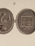 DESCRIPTION DE L'EGYPTE.  Collection d'antiques. Lampes en bronze, Pierres gravées. (ANTIQUITES, volume V, planche 77) - Edition Originale - Edition-Originale.com