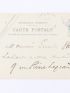CAZALS : Carte postale autographe signée adressée à Emile Straus - Signiert, Erste Ausgabe - Edition-Originale.com