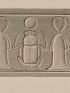 DESCRIPTION DE L'EGYPTE.  Ile de Philae. Bas-reliefs et autres sculptures du temple de l'ouest, Détails de hiéroglyphes du même temple. (ANTIQUITES, volume I, planche 23) - First edition - Edition-Originale.com