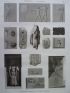 DESCRIPTION DE L'EGYPTE.  Thèbes. Hypogées. Sculptures, fragments et détails coloriés. (ANTIQUITES, volume II, planche 45) - Erste Ausgabe - Edition-Originale.com