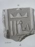 DESCRIPTION DE L'EGYPTE.  Thèbes. Hypogées. Sculptures, fragments et détails coloriés. (ANTIQUITES, volume II, planche 45) - First edition - Edition-Originale.com