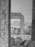DESCRIPTION DE L'EGYPTE.  Thèbes. Karnak Vue du Palais prise de l'intérieur de la cour. (ANTIQUITES, volume III, planche 19) - Erste Ausgabe - Edition-Originale.com