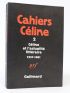 CELINE : Cahiers Céline 2 : Céline et l'actualité littéraire 1957-1961 - Edition Originale - Edition-Originale.com