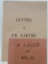 CELINE : Lettre à J.B. Sartre ou A l'agité du bocal - précieux exemplaire d'auteur signé par Louis-Ferdinand Céline - Signiert, Erste Ausgabe - Edition-Originale.com