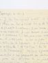 CELINE : Lettre autographe signée de Louis-Ferdinand Céline au docteur Tuset et à Henri Mahé 