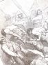 Cervantès, Don Quichotte, Les meuniers les tirèrent l'un l'autre, par les pieds, par la tête. Gravure originale sur bois debout. Tome 2, ch.29 - Erste Ausgabe - Edition-Originale.com