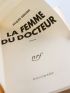 CERVIONE : La femme du docteur - Prima edizione - Edition-Originale.com