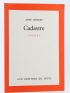 CESAIRE : Cadastre - Erste Ausgabe - Edition-Originale.com