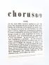 CESAR : Chorus 8/9 - Signiert, Erste Ausgabe - Edition-Originale.com