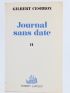 CESBRON : Journal sans Date I & II - First edition - Edition-Originale.com