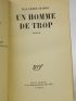 CHABROL : Un homme de trop - Signed book, First edition - Edition-Originale.com
