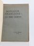 CHAMPION : Bonjour Françoise - First edition - Edition-Originale.com