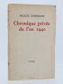 CHARDONNE : Chronique privée de l'an 40 - Libro autografato, Prima edizione - Edition-Originale.com