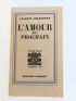 CHARDONNE : L'Amour du Prochain - Signed book, First edition - Edition-Originale.com