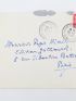 CHARDONNE : Lettre autographe datée et signée adressée à son ami Roger Nimier évoquant le talent Paul Morand et le tout récent accident de voiture de Françoise Sagan :  