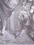 Charles Perrault, Contes, Peau d’âne, le roi désespéré. Gravure originale sur bois de fil, tirée sur Vélin fort - Erste Ausgabe - Edition-Originale.com