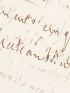 CHATEAUBRIAND : Lettre autographe signée au mari d'Atala, filleule de Chateaubriand : 