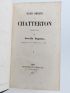 CHATTERTON : Oeuvres complètes de Chatterton - Edition Originale - Edition-Originale.com