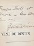 CHERAU : Le vent du destin - Autographe, Edition Originale - Edition-Originale.com