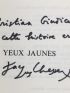 CHESSEX : Les yeux jaunes - Signed book, First edition - Edition-Originale.com