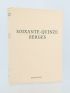 CHEVALIER : Soixante-quinze berges - Libro autografato, Prima edizione - Edition-Originale.com