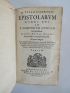 CICERON : Epistolarum libri XVI ad T. Pomponium Atticum  - Erste Ausgabe - Edition-Originale.com
