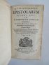 CICERON : Epistolarum libri XVI ad T. Pomponium Atticum  - Prima edizione - Edition-Originale.com