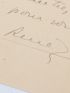 CLAIR : Humoristique lettre autographe signée adressée à Carlo Rim concernant la naissance du fils de Carlo Rim : 