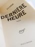 CLANCIER : Dernière heure - Prima edizione - Edition-Originale.com