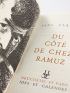 CLAUDEL : Du côté de chez Ramuz - Prima edizione - Edition-Originale.com